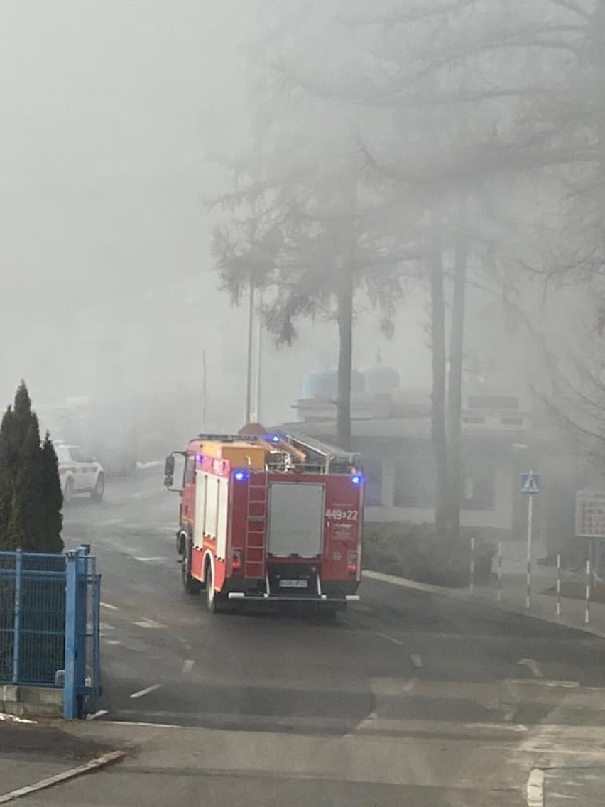 Pożar hali produkcyjnej przy ulicy Bieckiej
