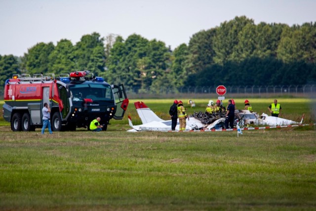 Na lotnisku w Bydgoszczy doszło do katastrofy. Rozbiła się awionetka, nie żyją dwie osoby