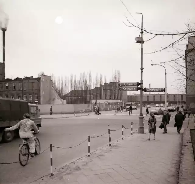 Ulica Mickiewicza w Raciborzu 38 lat temu.
