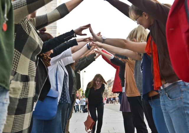 flash mob powitanie wolności