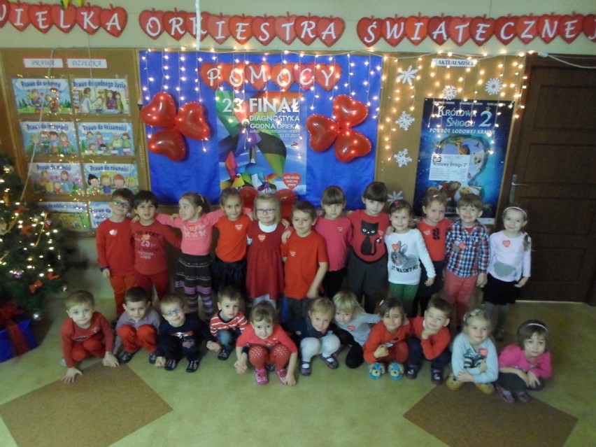 WOŚP. Przedszkolaki wspierają orkiestrę Owsiaka