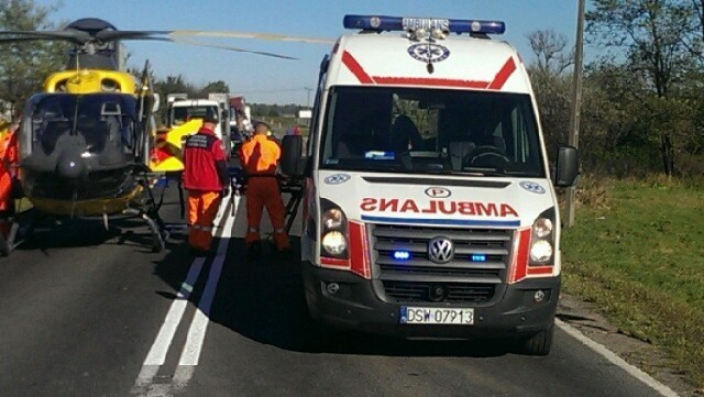 Wypadek drogowy na obwodnicy miasta