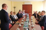 Spotkanie prezydenta Włocławka Marka Wojtkowskiego z przedstawicielami firmy Kongsberg Automotive