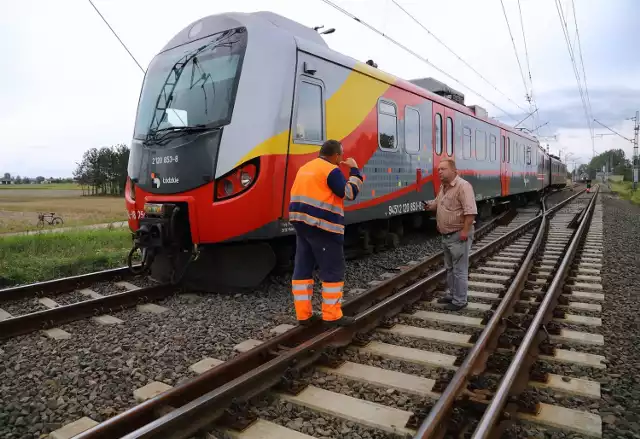 Wykolejenie pociągu w Rozprzy