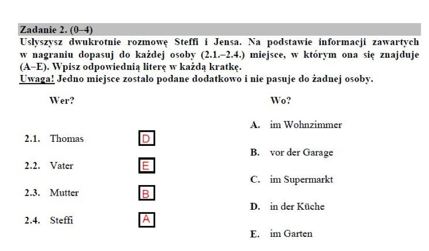 EGZAMIN GIMNAZJALNY 2018. Język niemiecki poziom podstawowy - arkusze CKE i odpowiedzi [20.04.2018]