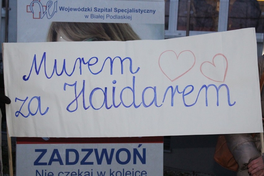 Protest „Murem za Haidarem”