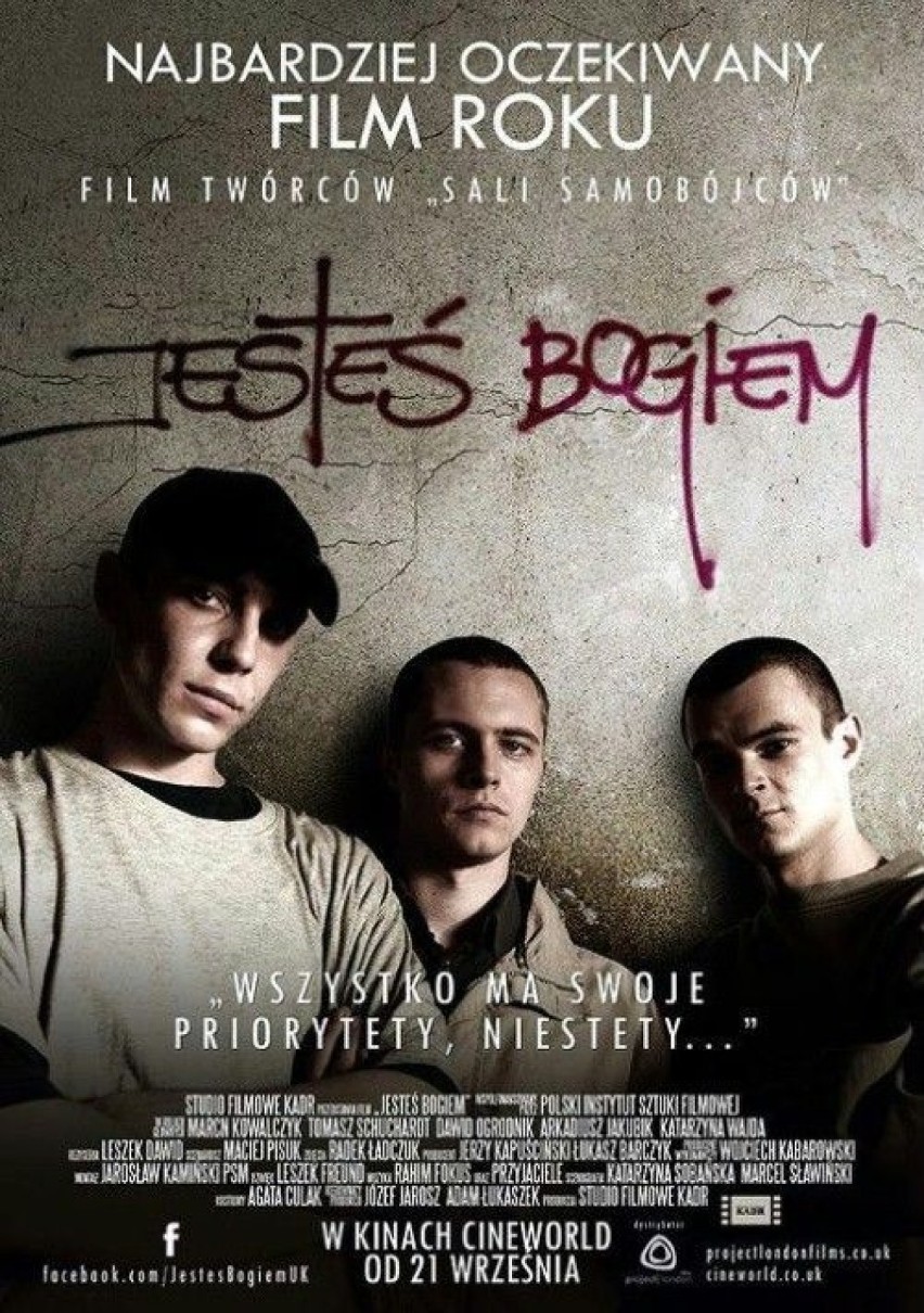 Plakat filmu "Jesteś Bogiem".