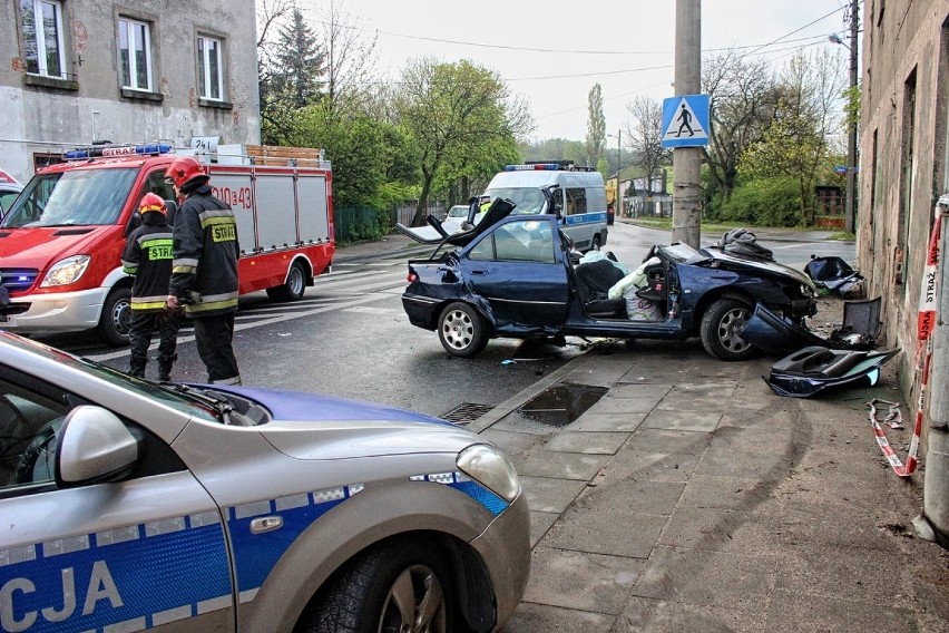 Wypadek na Rąbieńskiej w Łodzi