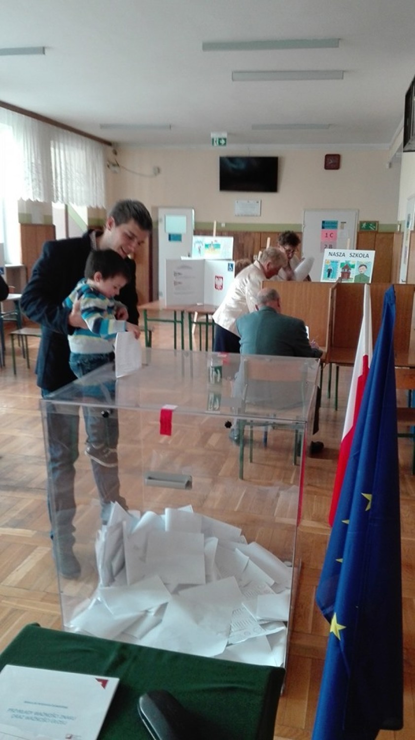 Eurowybory w Bielsku Podlaskim. Największy ruch był po godz. 12