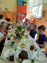 Śniadanie Wielkanocne u strażaków ochotników w Poświętnem i z przedszkolakami z Brudzewic (FOTO)