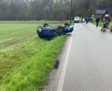 Wypadek trzech samochodów osobowych w Jawiszowicach. Jedna osoba poszkodowana