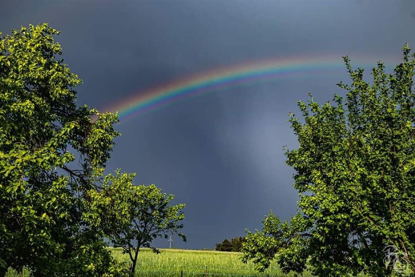 Pleszew. Cudowna tęcza nad Pleszewem. Zobacz zdjęcia naszych Czytelników