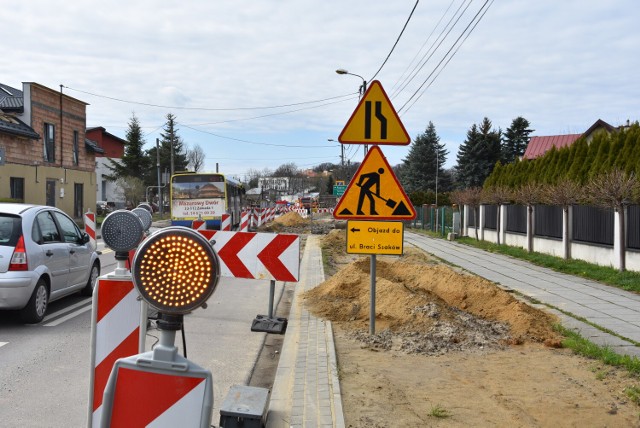 Z ruchu został wyłączony odcinek ulicy Okrężnej – pomiędzy ulicami Przekątną a Braci Saków