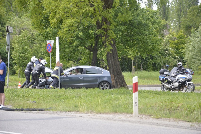 Zderzenie na skrzyżowaniu przy głogowskiej hucie