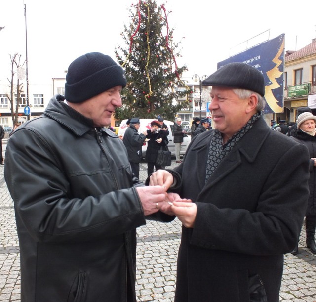 Wigilia miejska na rynku starego miasta w Kraśniku