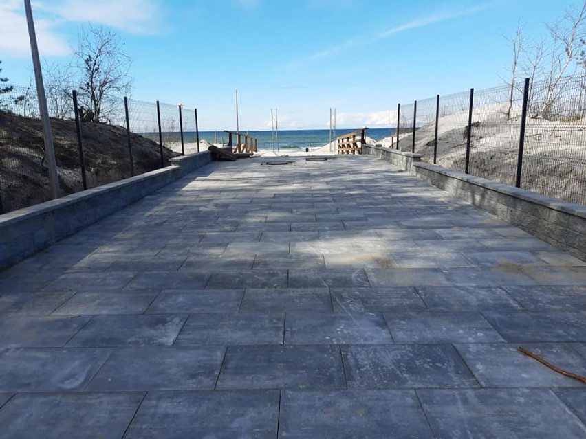 Zejście nr 3 na plażę w Łebie wkrótce będzie gotowe