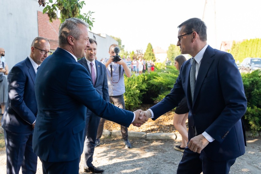 Premier Mateusz Morawiecki w Laskowicach spotkał się z...