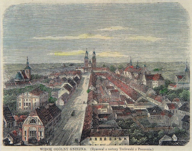Widok Friedrichstrasse po przebudowie, rysował W. Trelewski 1863