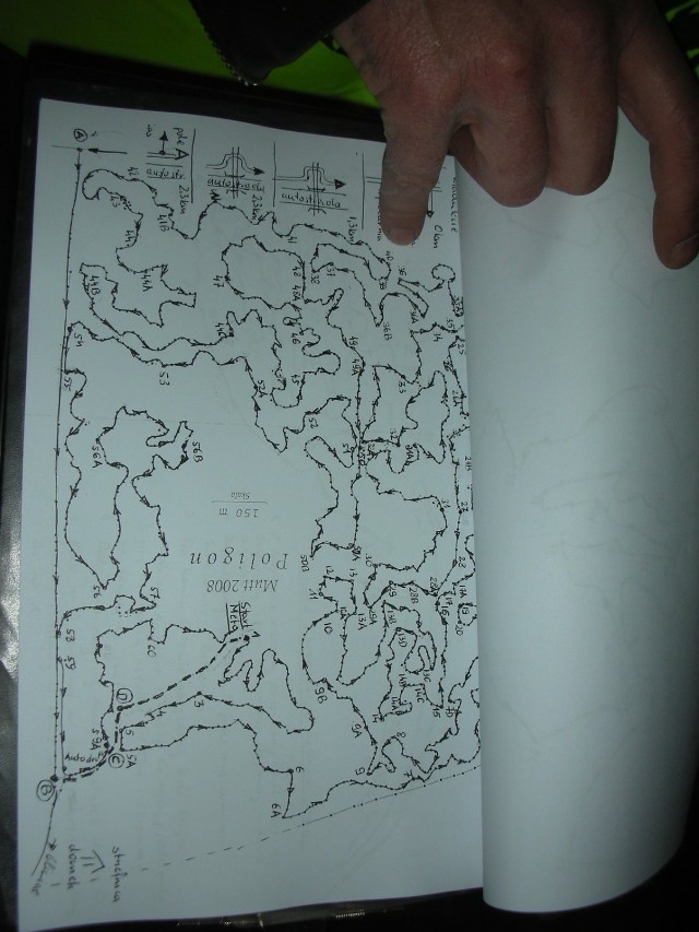 Mapa trasy na poligonie. W sumie 48 km. Fot. Olga Wiśniowska