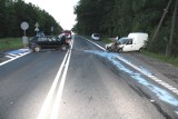 Wypadek w Grubnie koło Chełmna. Pechowy 13 - piątek [ZDJĘCIA]