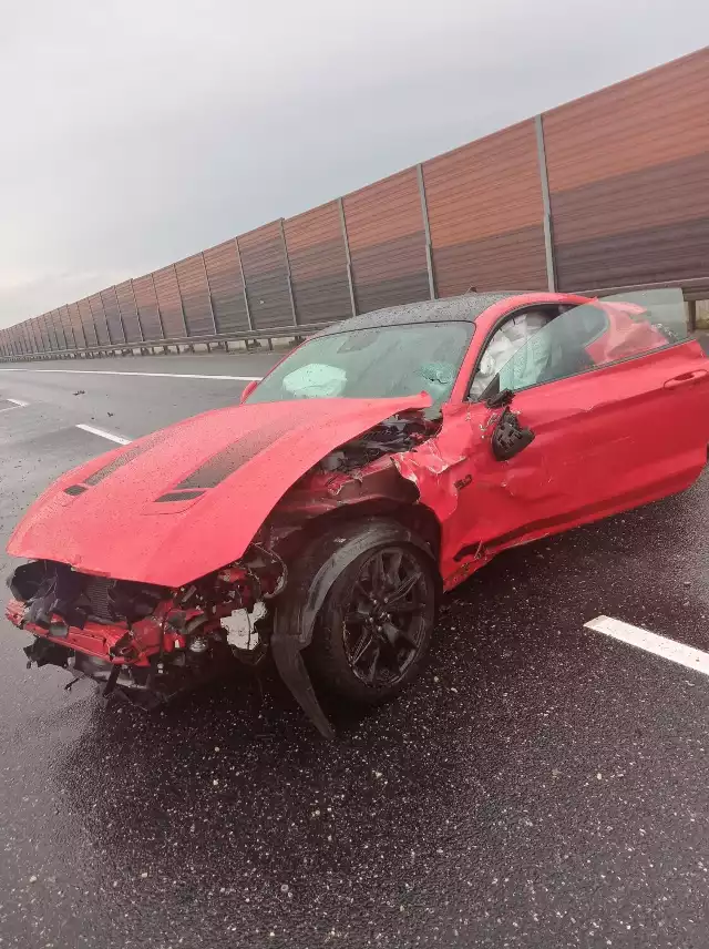 Wypadek na autostradzie A1 w powiecie włocławskim