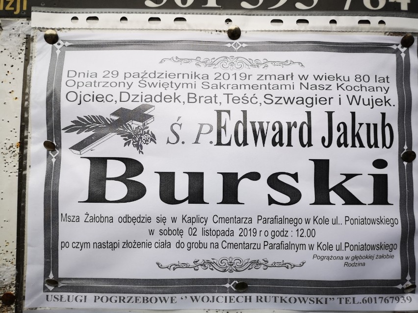 Pogrzeb Edwarda Jakuba Burskiego - honorowego członka OSP w...