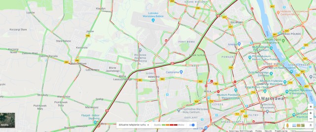 Korek na S8. Ogromny korek w Warszawie, 19 kwietnia 2019. Od Bródna aż po Ursus