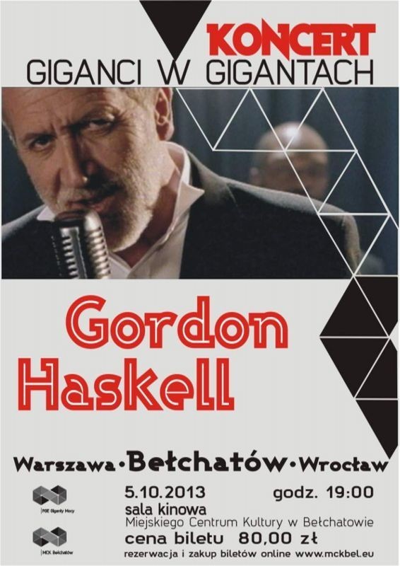 Gordon Haskell w Bełchatowie zagra 5 października