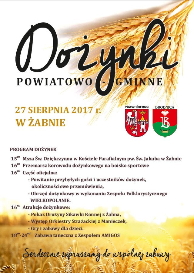 Dożynki powiatowo-gminne już w niedzielę!