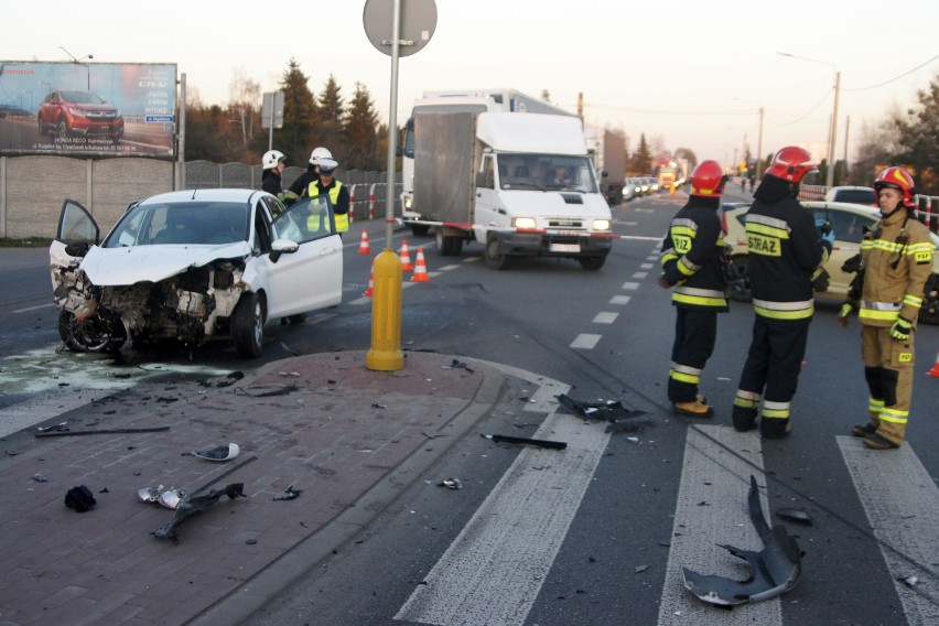 Wypadek na ulicy Łódzkiej w Kaliszu