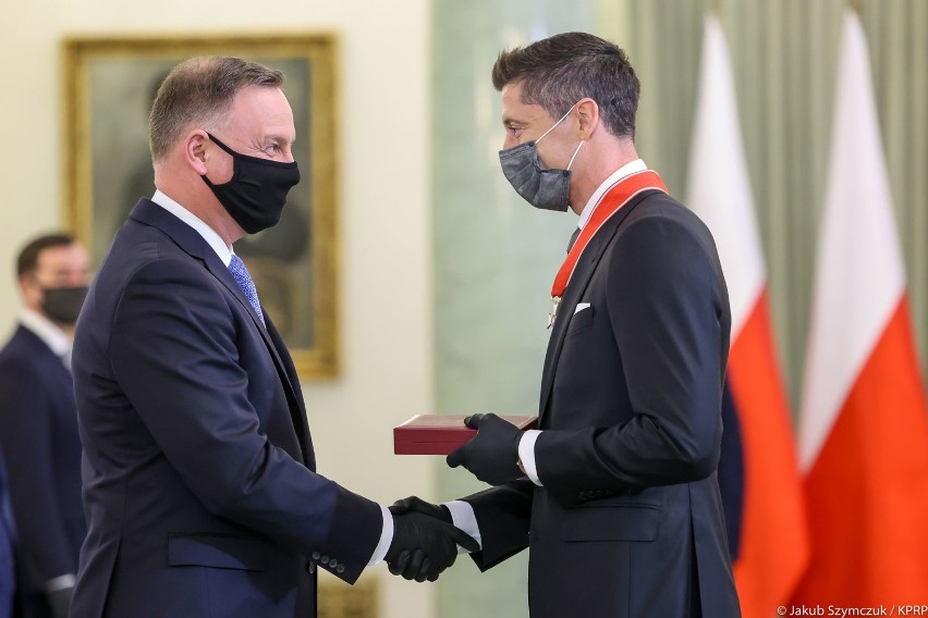 Andrzej Duda i Robert Lewandowski