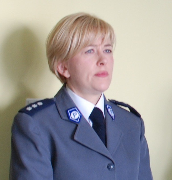 Dorota Majewska - świeżoupieczona pani komendant Komisariaru...
