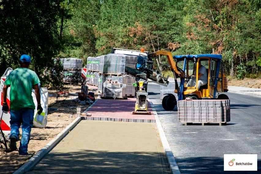 Trwają prace przy ulicy Zamoście w Bełchatowie