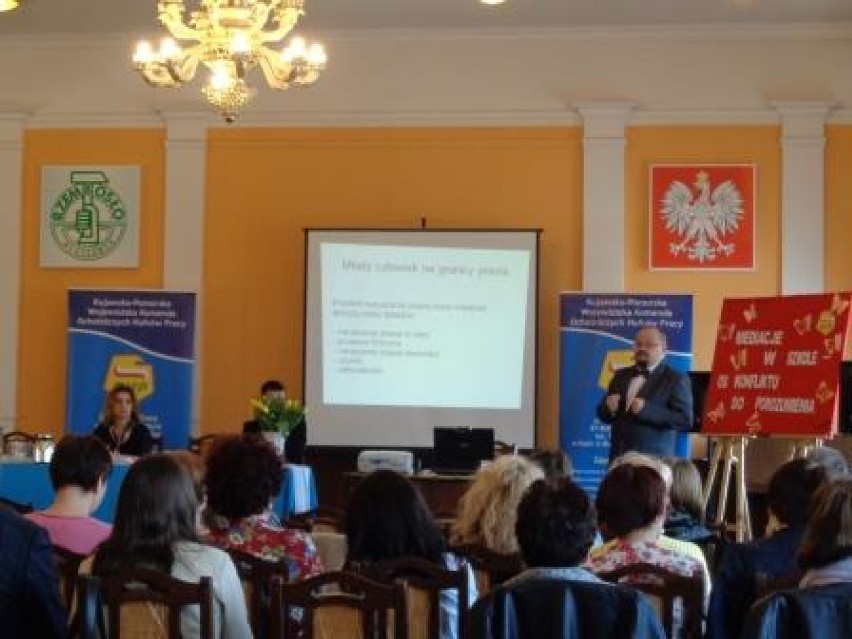 Konferencja Mediacja w szkole - od konfliktu do porozumienia w Cechu Rzemiosł Różnych we Włocławku