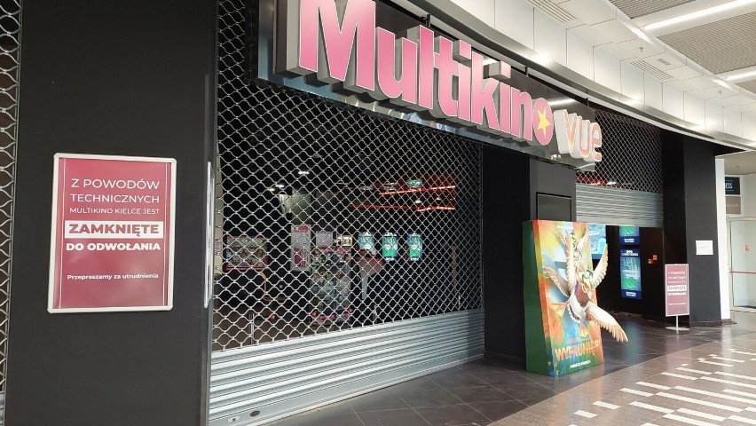 Multikino w Galerii Korona w Kielcach zamknięte po awarii....