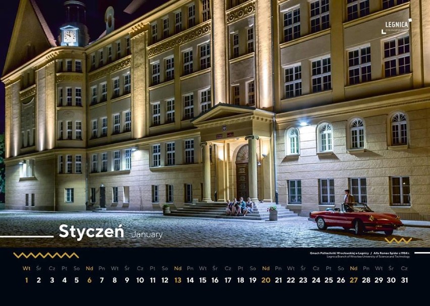Legnicki kalendarz 2019 „Śladami filmowego miasta” prowadzi...