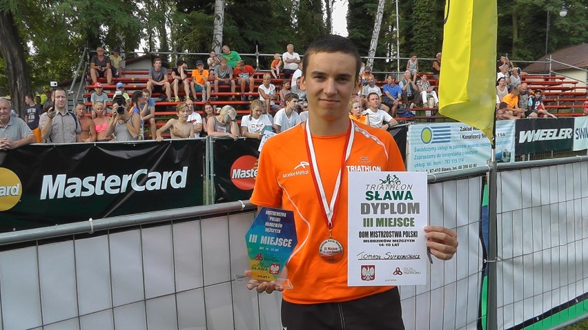 DG: brązowy medal mistrzostw Polski dąbrowskiego triathlonisty [ZDJĘCIA]