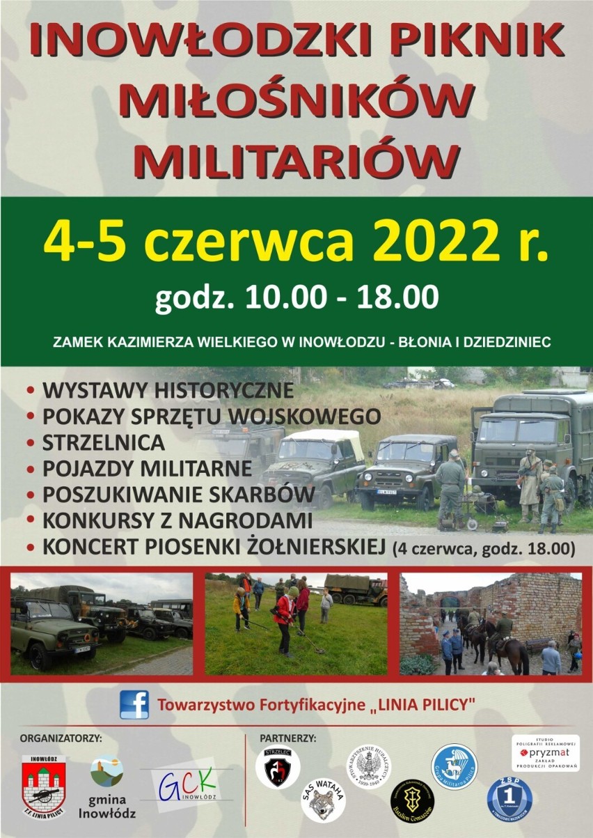 Inowłodzki Piknik Miłośników Militariów już w najbliższy weekend na zamku w Inowłodzu