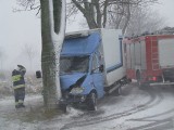 Wypadek Łebcz - Strzelno. Orkan Ksawery blokuje drogi