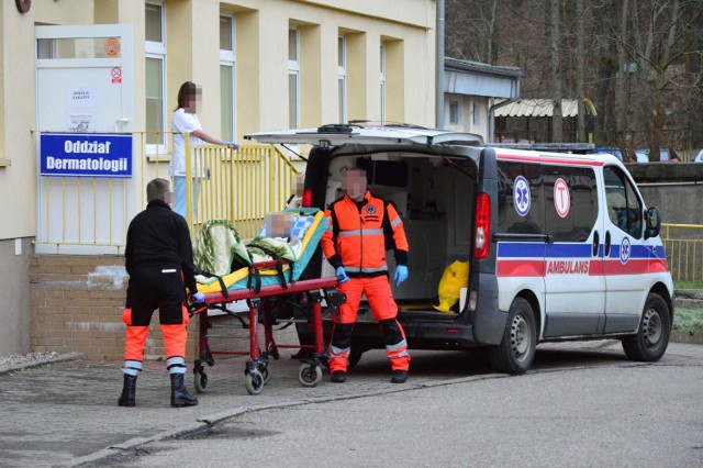 Oddział C w Wojewódzkim Szpitalu w Koszalinie, na którym obecnie znajduje się oddział zakaźny