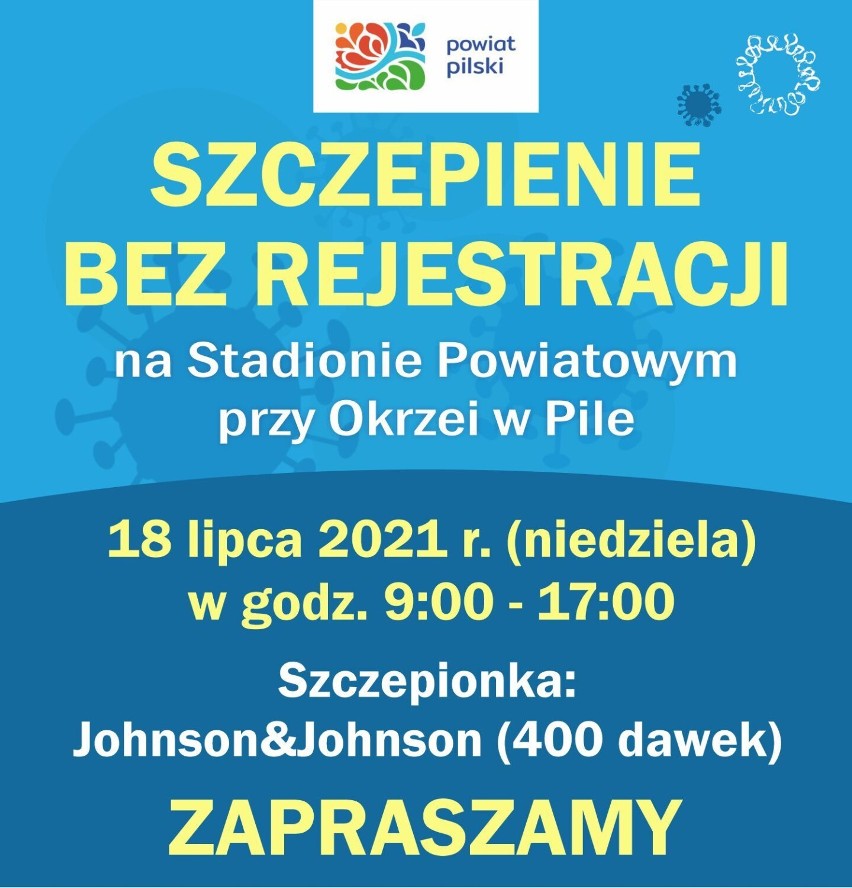 Szczepienie bez rejestracji w Pile. Już w najbliższą niedzielę