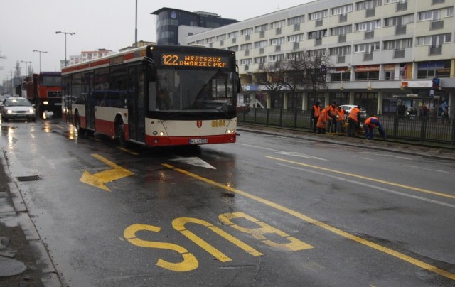 Na czas remontu torowiska we Wrzeszczu, autobusy jeździły po buspasach