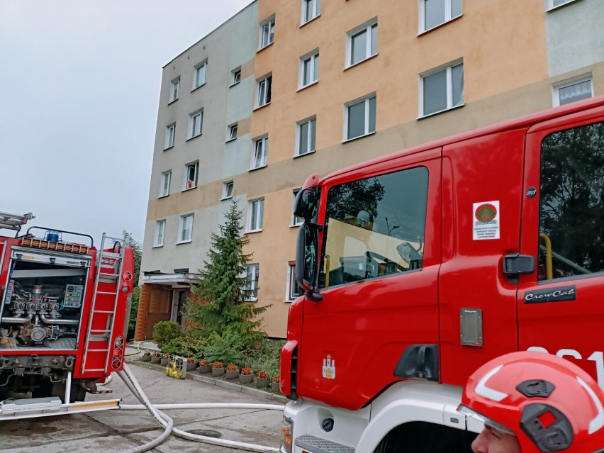Pożar mieszkania we Włocławku