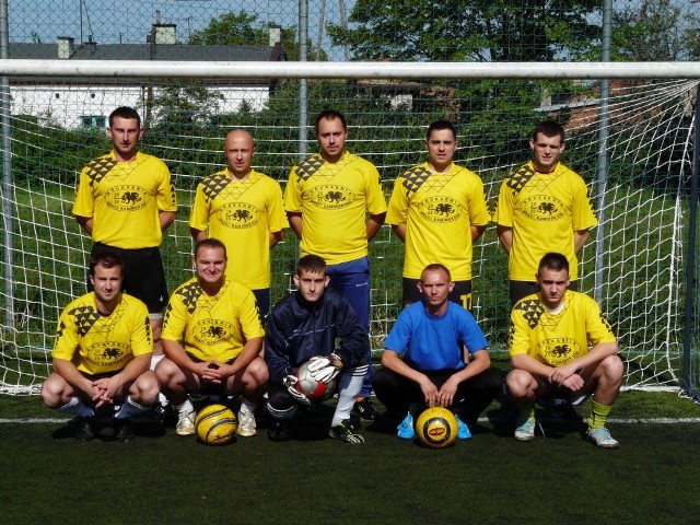 Jednym z zespołów ligi minipiłki nożnej jest Drukarz
