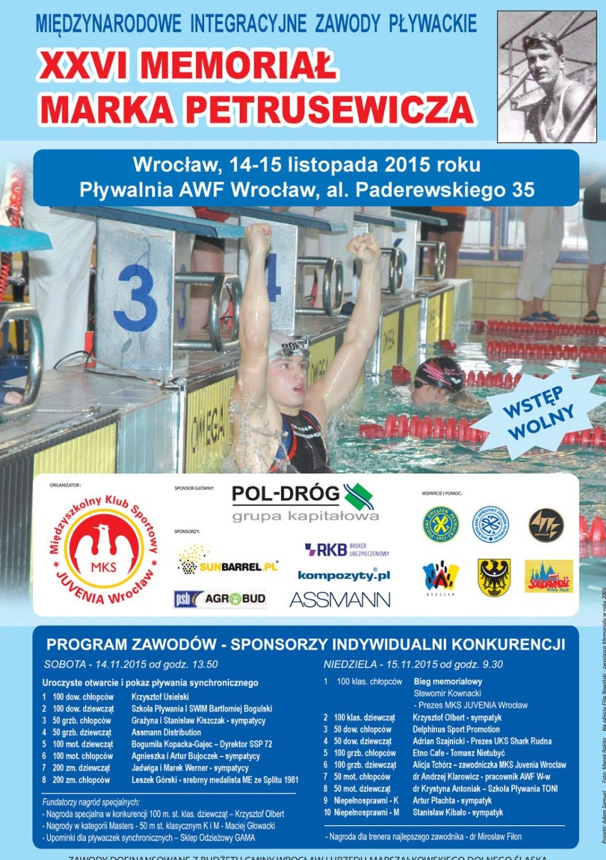 Pływanie: Memoriał Petrusewicza w weekend we Wrocławiu (PROGRAM)