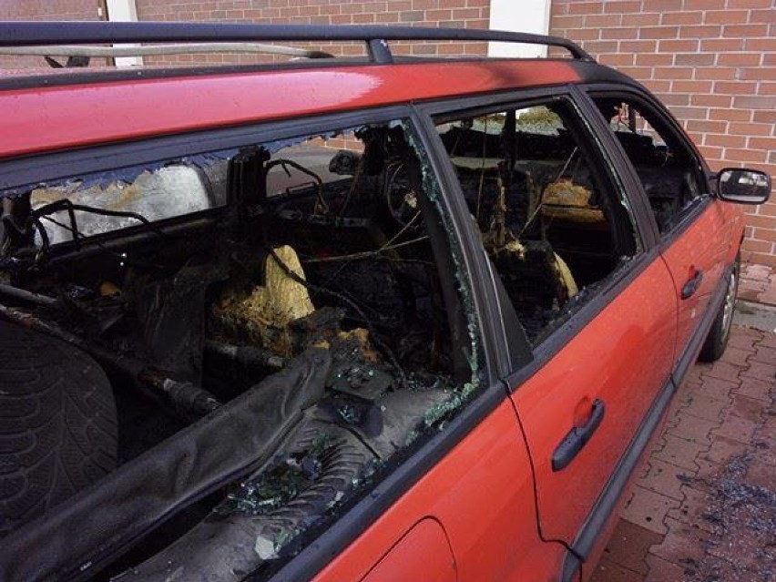 Spalone samochody w Tarnowskich Górach