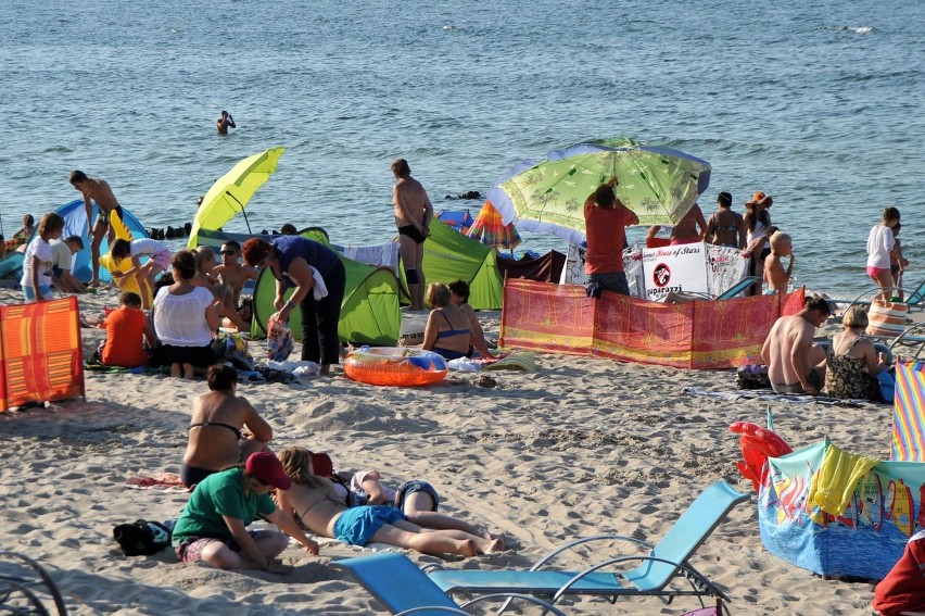 Plaża w Ustce: Błogie lenistwo na usteckiej plaży [ZDJĘCIA]