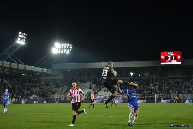 Podczas zeszłorocznego meczu Cracovia - Zawisza Bydgoszcz