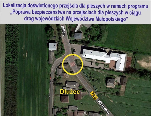 W gminie Wolbrom powstaną trzy nowe inteligentne przejścia dla pieszych, a czwarte jest na liście rezerwowej, w Gołaczewach, na wysokości Kalisia