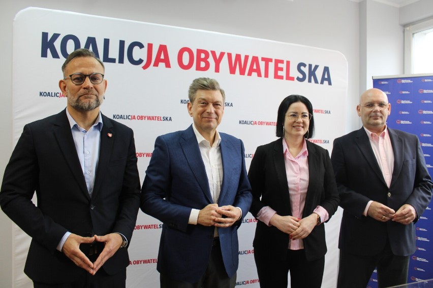 Od lewej: Marcin Małecki, Mariusz Witczak, Magdalena...